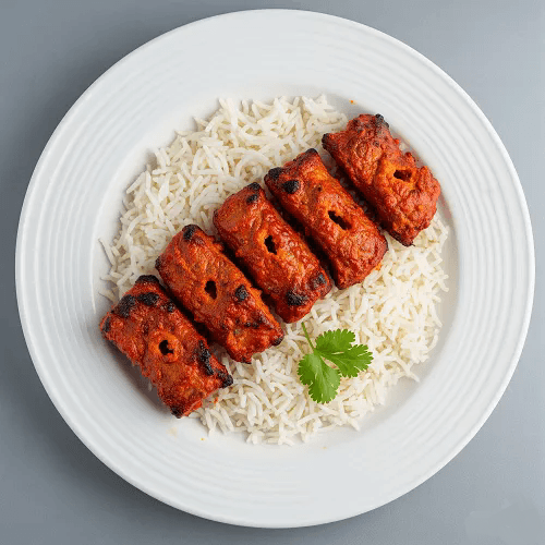 2 Skewer Lamb Witgh Rice 