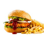 8. Chickenburger & Chips 